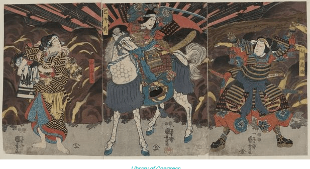 Japanese-warrior-woman-on-horseback